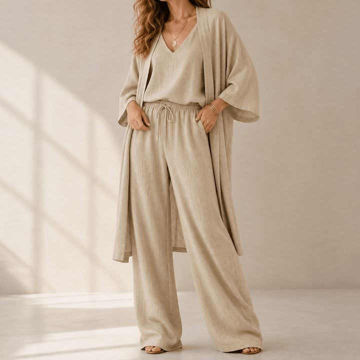 Eloria – Elegant set loungewear för kvinnor w 3 częściach