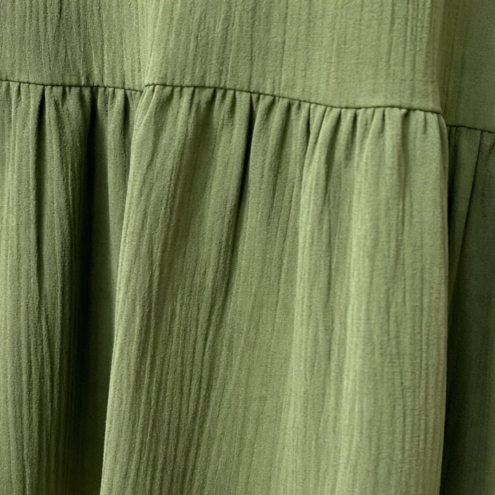 Wearbella – OverStorlekd Biskupa Ärm Boho Maxi Klänning
