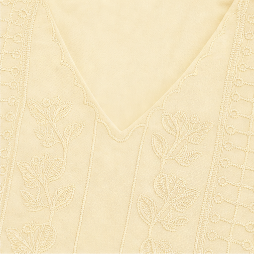 Wearbella – Blus z broderad urringning w v-ringning z koronkowym panelem