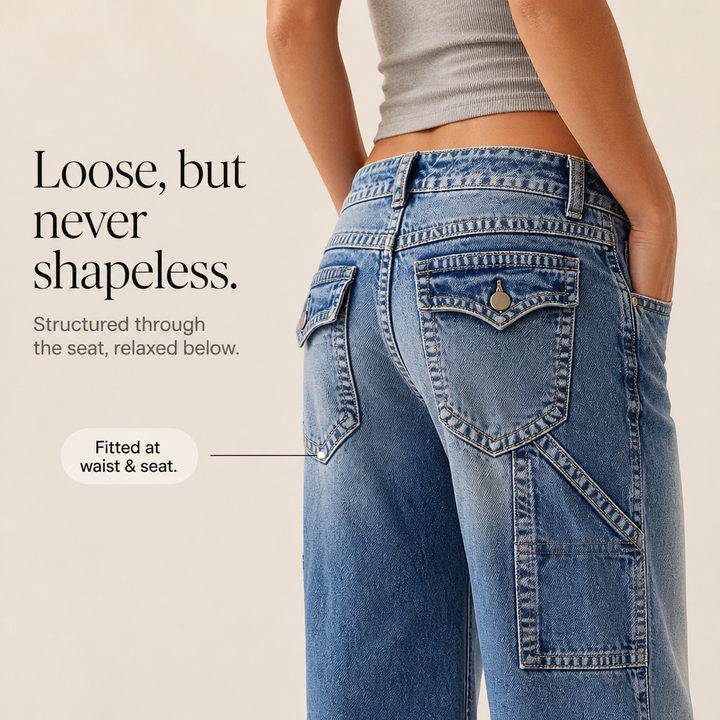 Luźne – Proste Jeans, Som Är Verkligen Fajne För Arbete