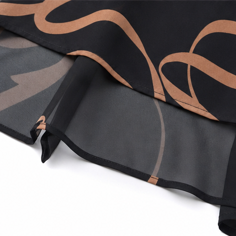 Draperie – Klänning Maxi z Urringning w V-ringning, Lös, Aldrig Niezbyt Obcisła