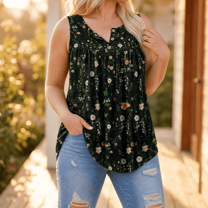 Florelle – Sommar blus utan ärmar