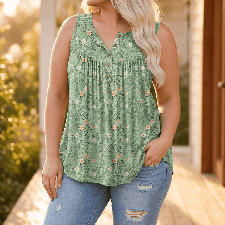 Florelle – Sommar blus utan ärmar