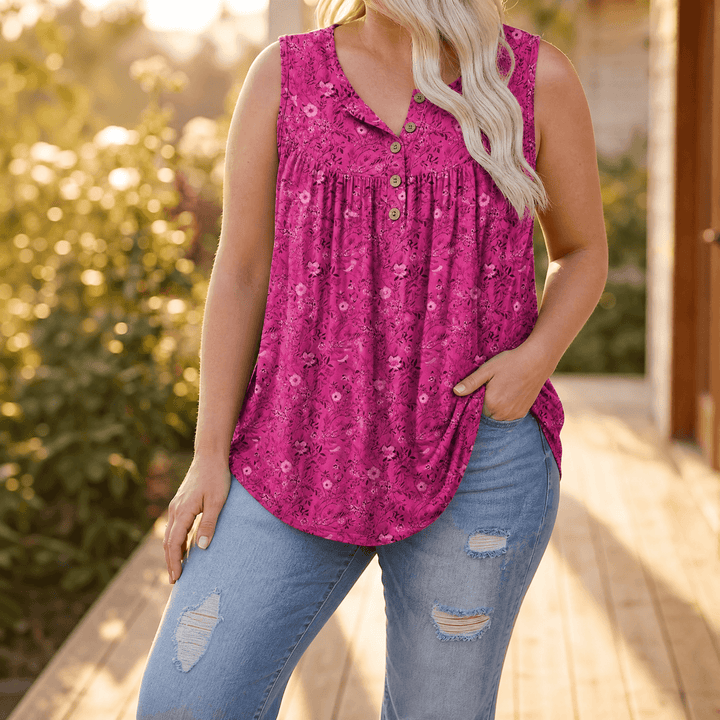 Florelle – Sommar blus utan ärmar
