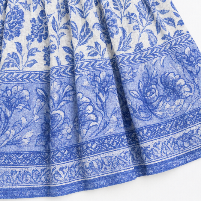 Florenza – Boho Klänning Midi z Urringning w V-ringning i Warstwowym Dołem