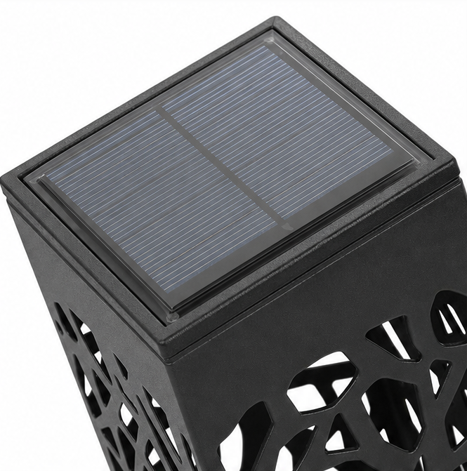 Glenmore – Solarne Lampy Ścieżkowe z Mozaikowym Wzorem Cienia (Set 8 Sztuk)