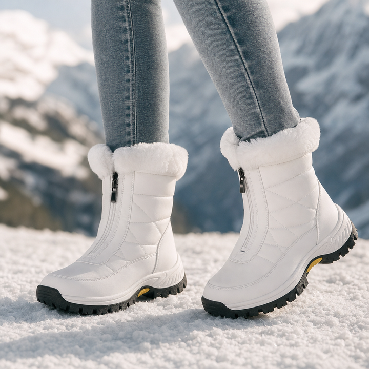 Snowlina – Śniegowce z pluszowym finish på dragkedja