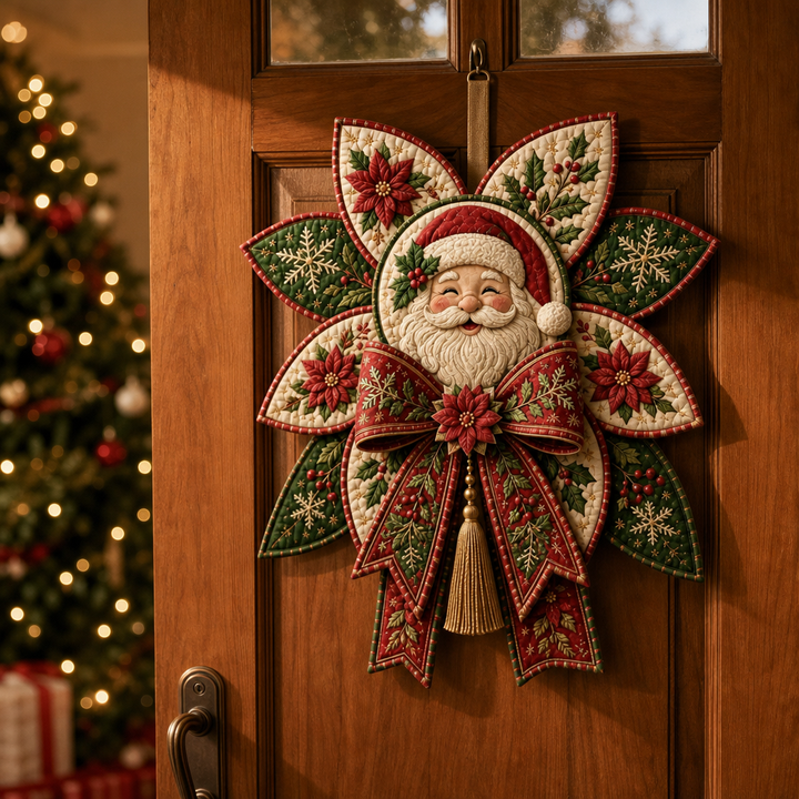 Set för szycia Stitchmas Bow – Zrób det sam Set för szycia ozdoby Mikołaja