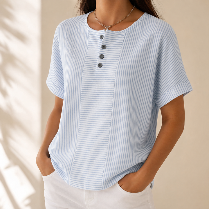 Lunavia – Dam blus Henley z odchudzającymi band