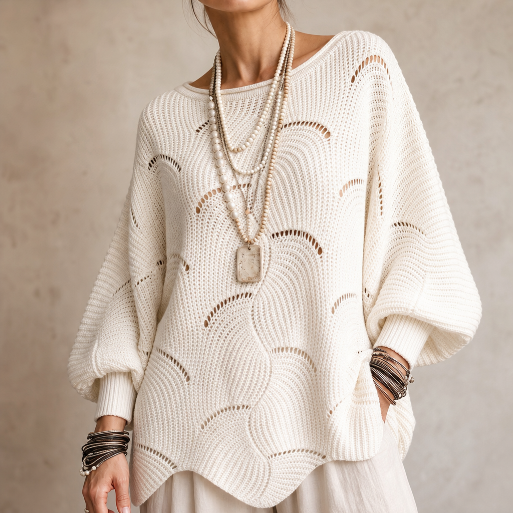 Wearbella – Tröja z Hollow Wave i ärm Batwing