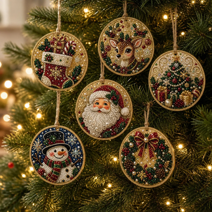 Yulebright – Set ozdób z koralików, 6 sztuk