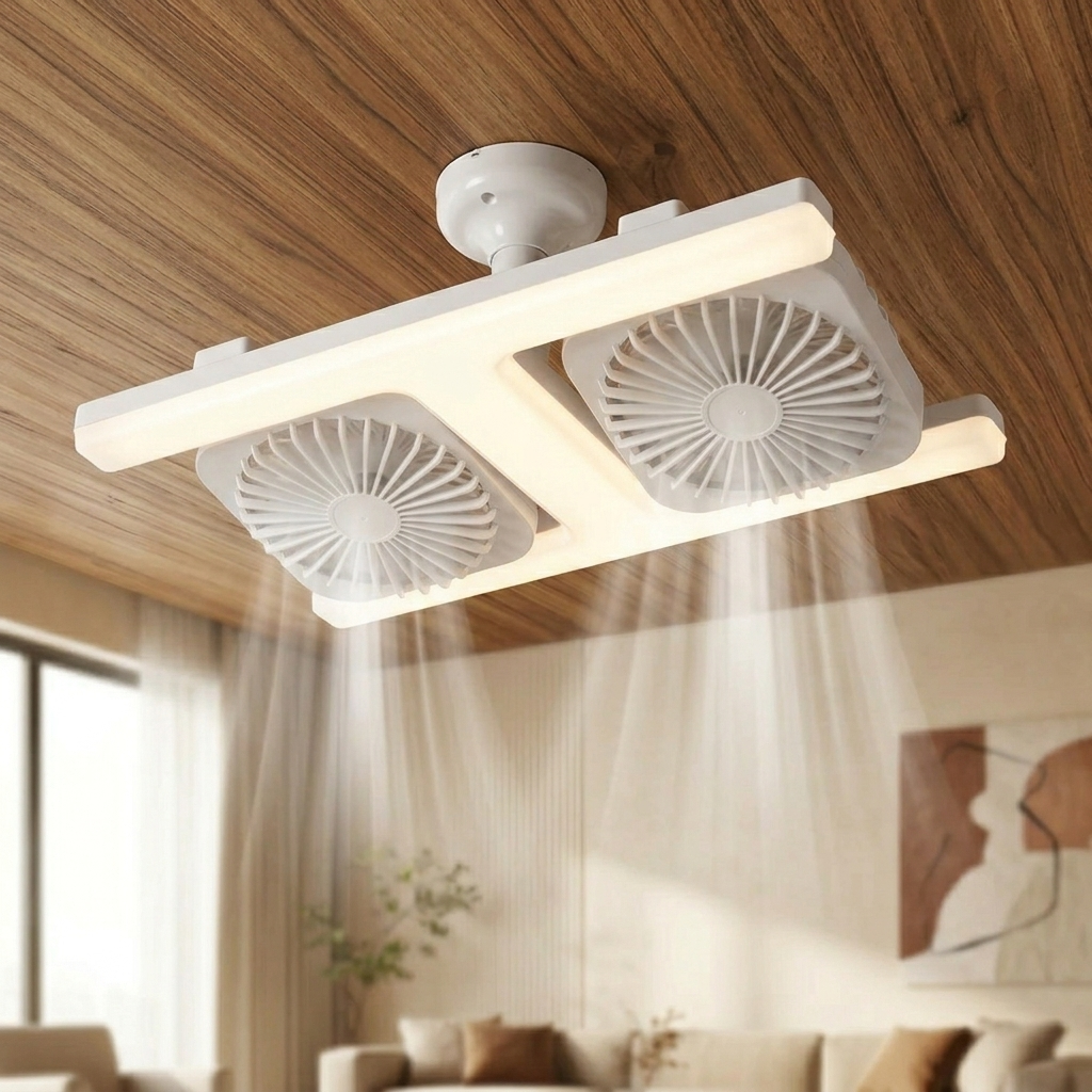 Breezo – Wentylator sufitowy wkręcany z lampą LED