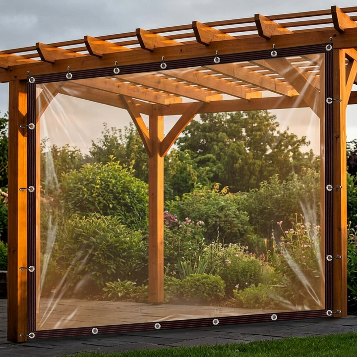 Clearvana – Transparent, wytrzyLiten tarp på patio