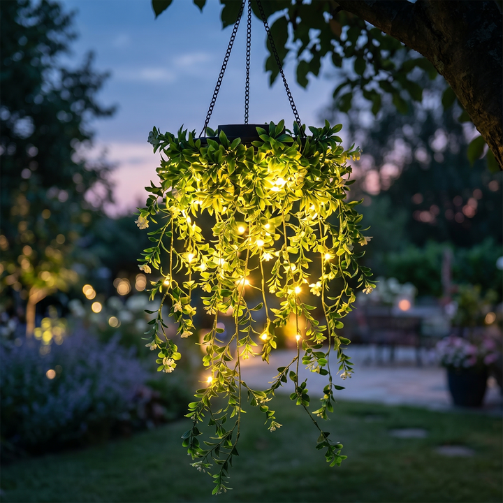 Lumivia – Solarna Lampa Wisząca Bluszczowa
