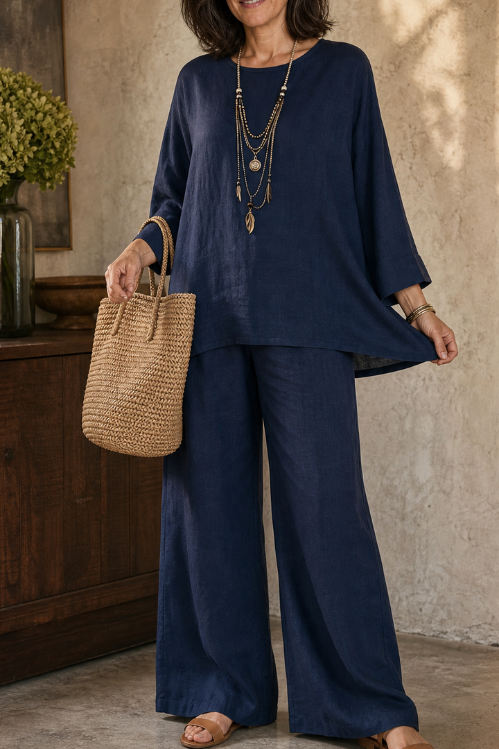 Wearlette – Set Dwuczęściowy z Vida ben w Stilu Lnianym