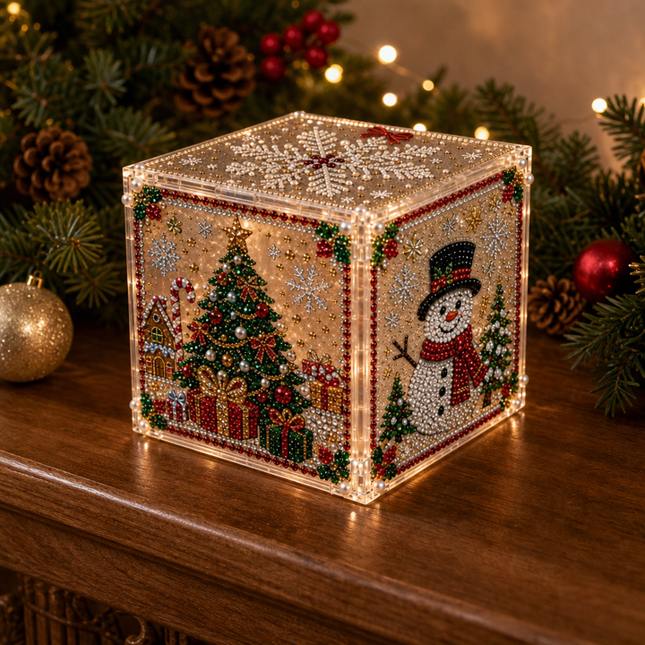 MerryFacet – 3D Diamentowa Malowana Jul Pudełko Prezentowe