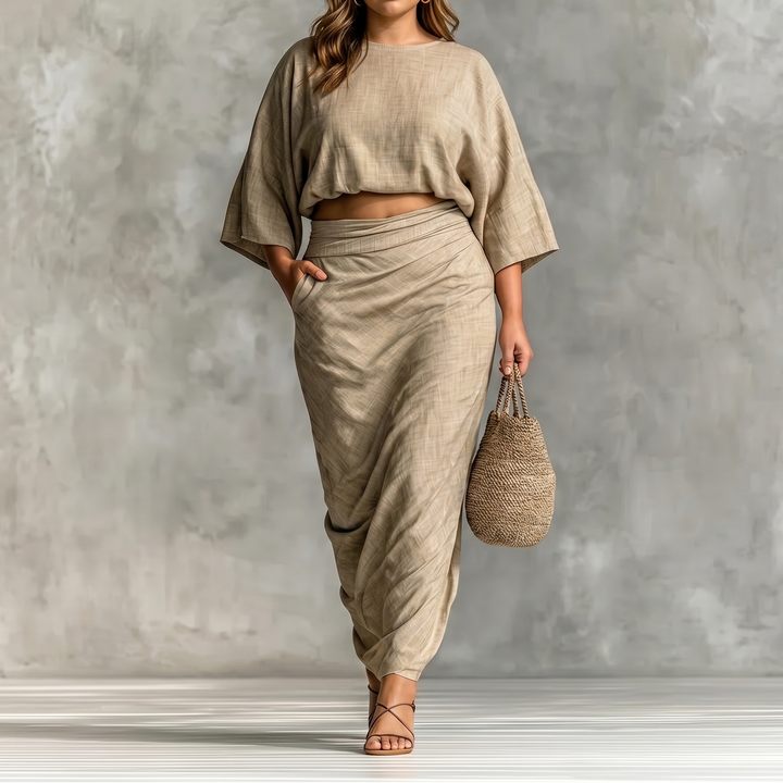Lunavia – Dam set z kimono ärm w storlekze plus