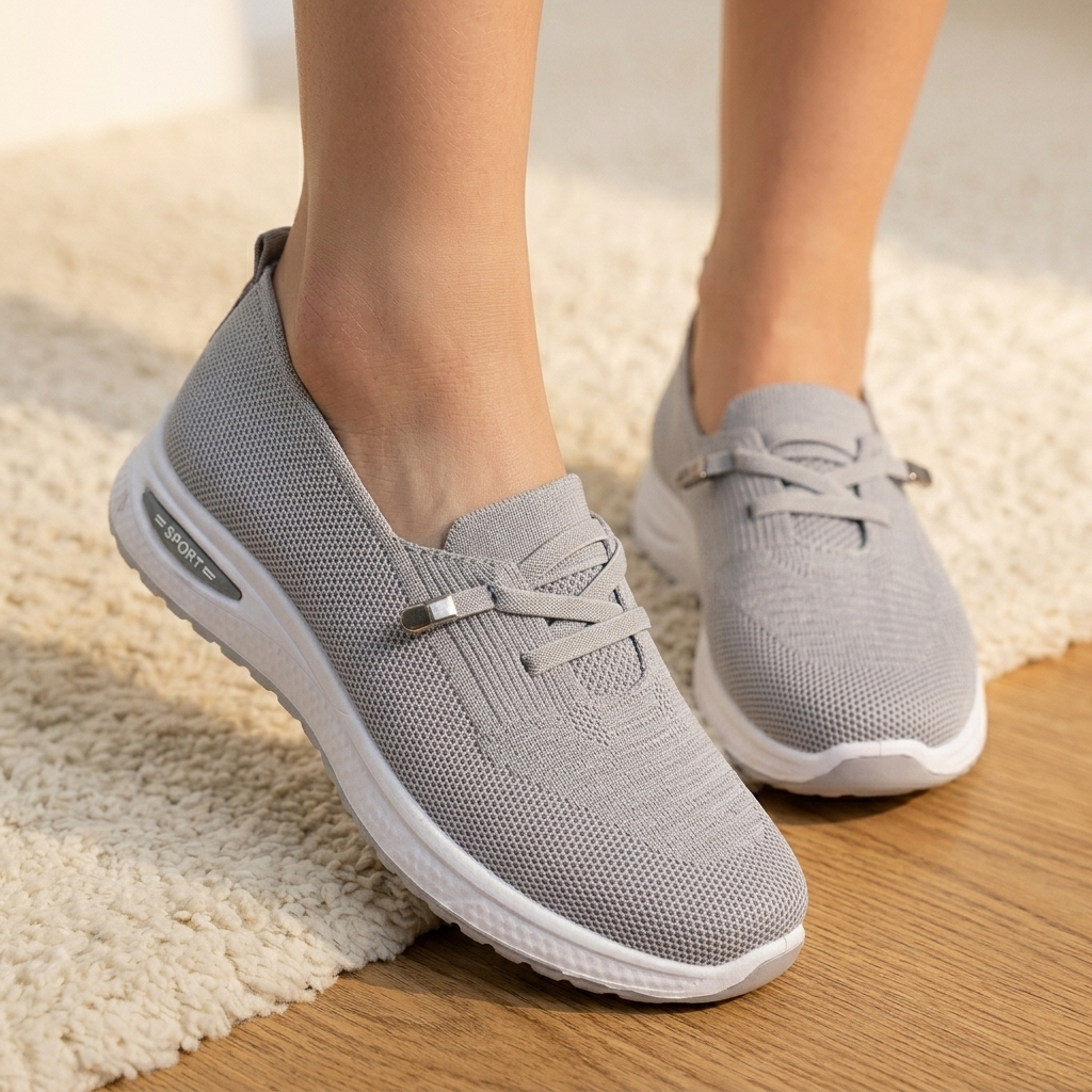 Strideflow – Lekkie Siatkowe Sneakers Slip-On