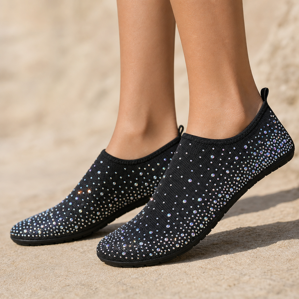 Sparkella – Kryształowe Skor Wodne Slip-On