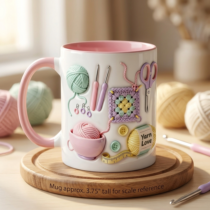 Yarnlove – mugg för rękodzieła 3D dla dziewiarek i szydełkujących