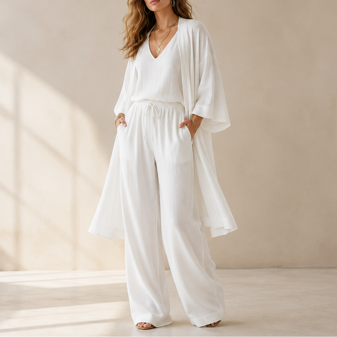 Eloria – Elegant set loungewear för kvinnor w 3 częściach