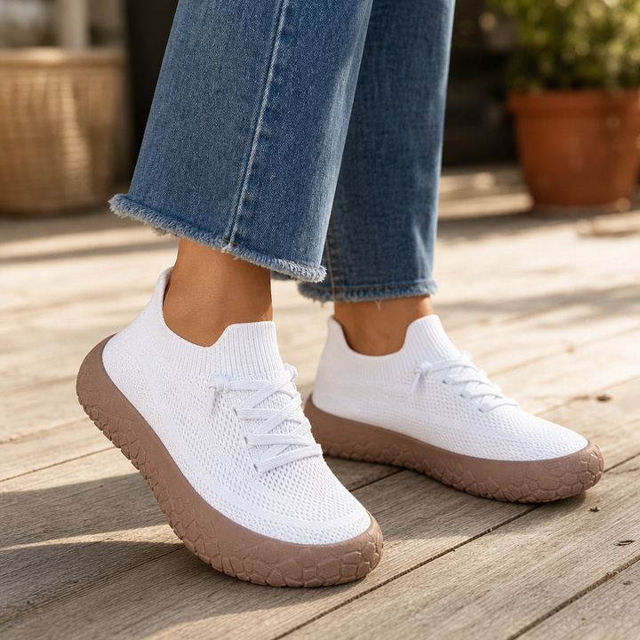 Cloudstep – Sneakers Slip-On z Elastycznym Kołnierzem z Dzianiny