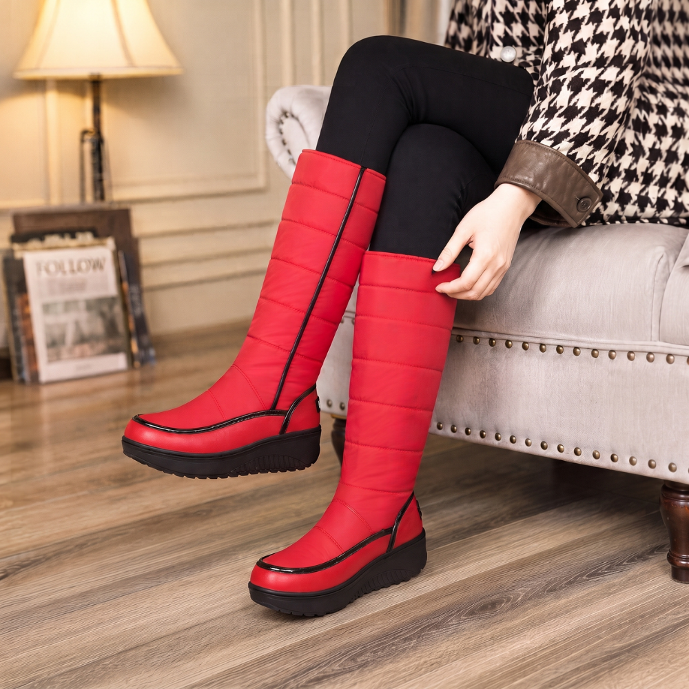 Wearbella – Boots z sztucznym foder knähöga