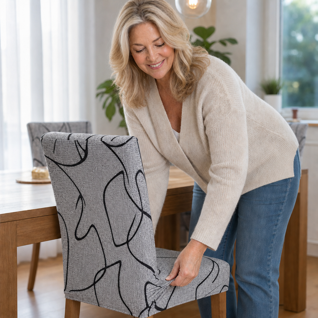 Snugchair – Elastisk överdrag på krzesło jadalniane