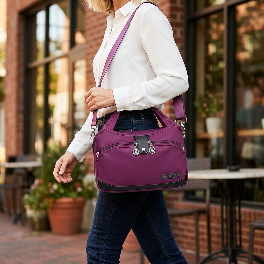 Vossa – Vattentät väska crossbody z 10 kieszeniami