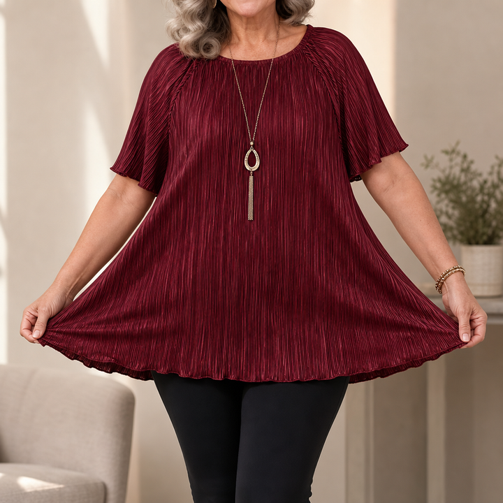 Wearbella – Blus z plisami w szerokim kroju