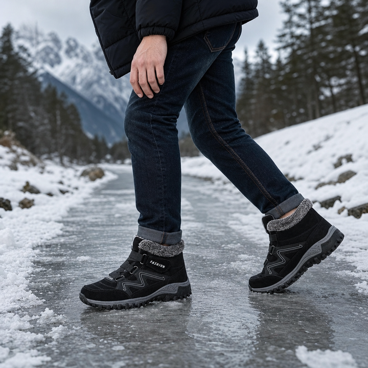 Cozywalk – Boots för kostkę z värmefoder i antypoślizgową podeszwą