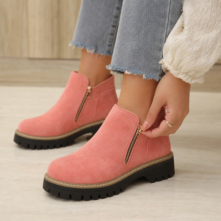 Stepwell – Boots på kwadratowym klack z wyściółką