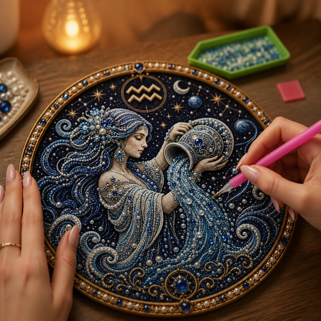 Pearlume – Set för tworzenia mozaiki z 3D perłami zodiaku