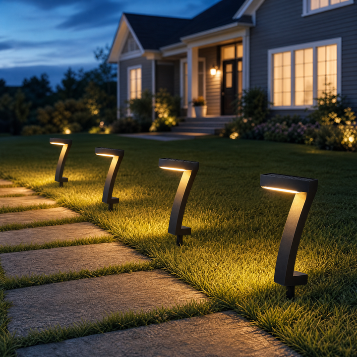 Lumenly – Rzeźbiarskie Słoneczne Lampy Ścieżkowe (Set 4)