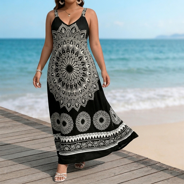 Mandara – Boho Mandala Maxi Dress