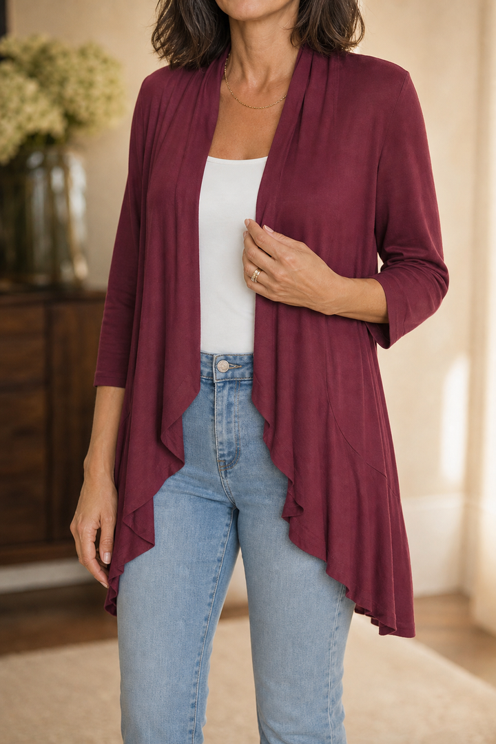 Wearbella – Kofta z 3/4 ręKaffemi i otwartym przodem