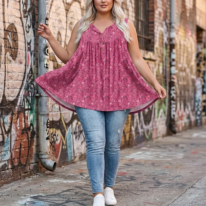 Florelle – Sommar blus utan ärmar