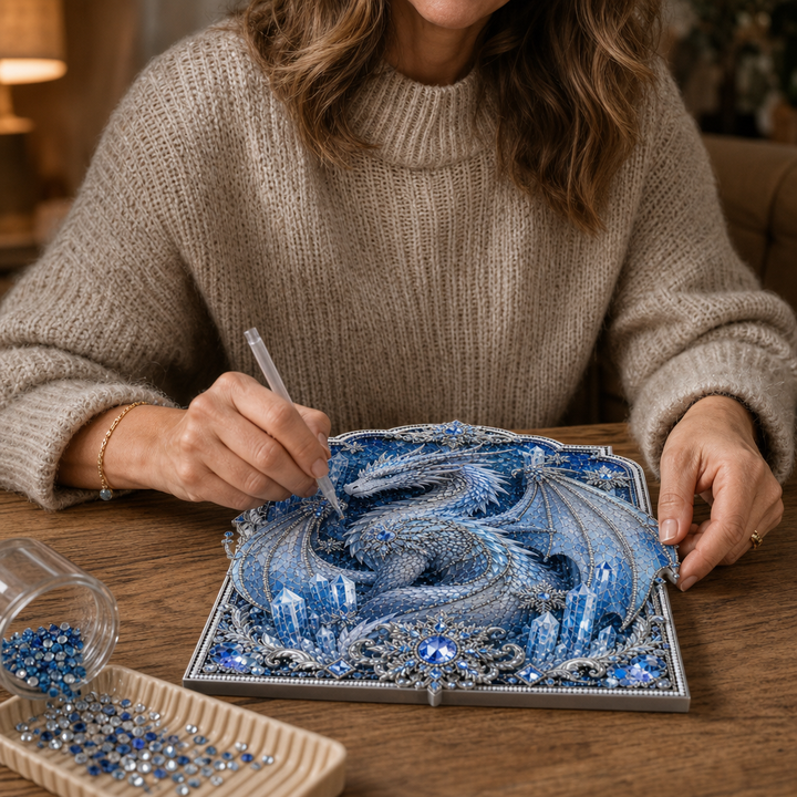 Dragonelle – Set för Sztuki Diamentowej z Kristall Smokiem 3D