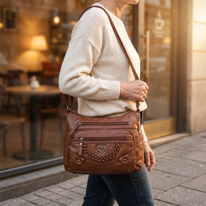 Veluna – Väska crossbody med flera fickor för codziennego użytku