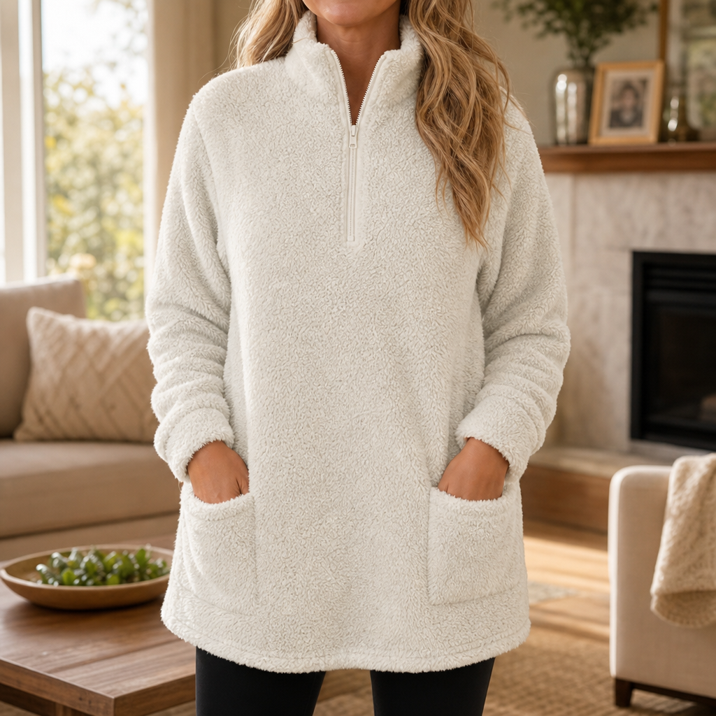 Wearlyn – Lång pół-dragkedja polarowy pulower Sherpa