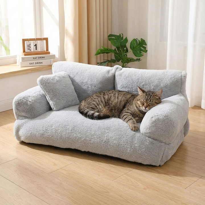 Pawlura – Pluszowa Sofa dla Zwierząt z Praniem Pokrowcem
