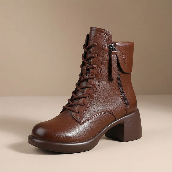 Vintara – Dam vintage boots ocieplane fleecem