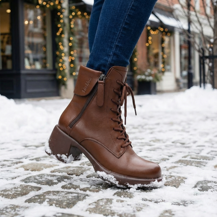 Vintara – Dam vintage boots ocieplane fleecem