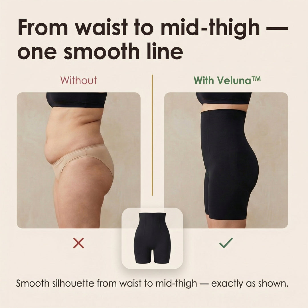 Veluna – Shorts modelujące med hög midja