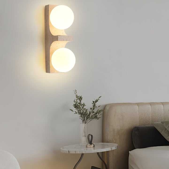 Cirra Travertine Vägglampa