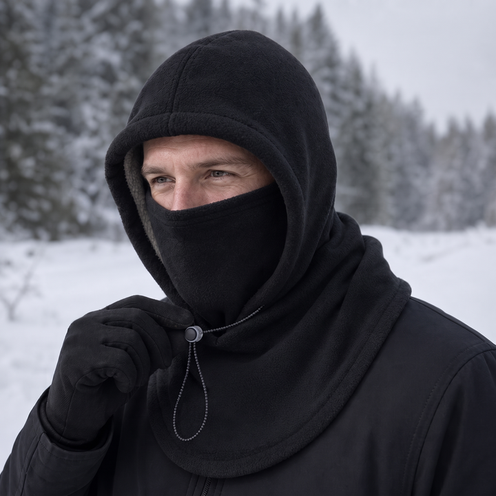 Windora – Balaklava z Fleece, Justerbar, Z Zakryciem Ansikte