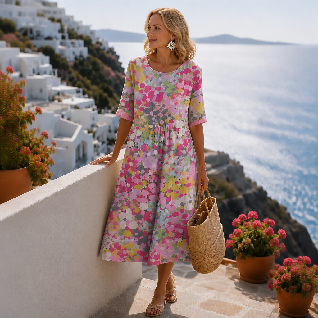 Wearbella – Midi Klänning, Som Zakrywa Ręce, Aldrig Inte Przegrzewa
