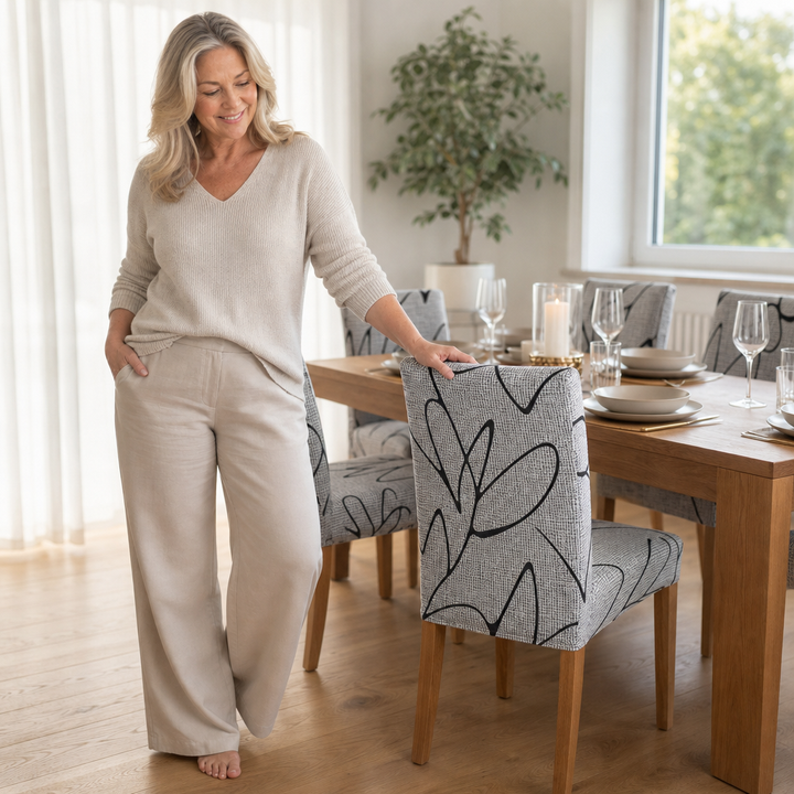 Snugchair – Elastisk överdrag på krzesło jadalniane
