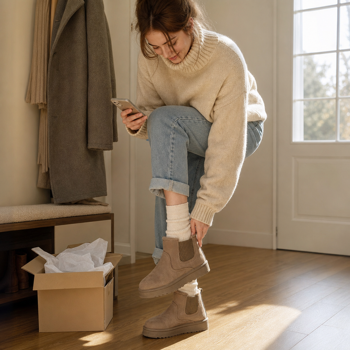 Cozywalk – Vinter Skor Slip-On med foder