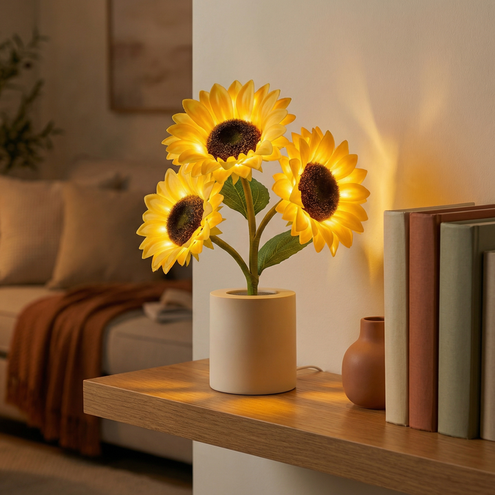 Solara – Ładowalna Lampa Stołowa i form av Słonecznika